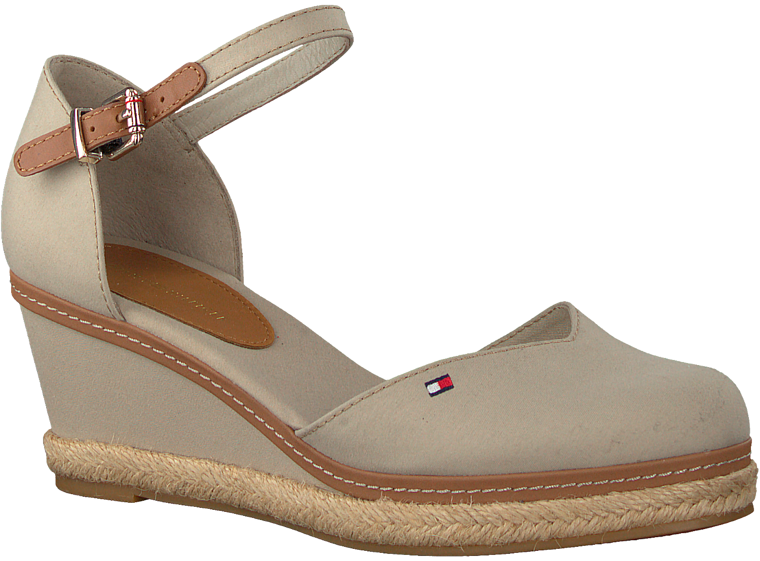 tommy hilfiger closed toe wedges