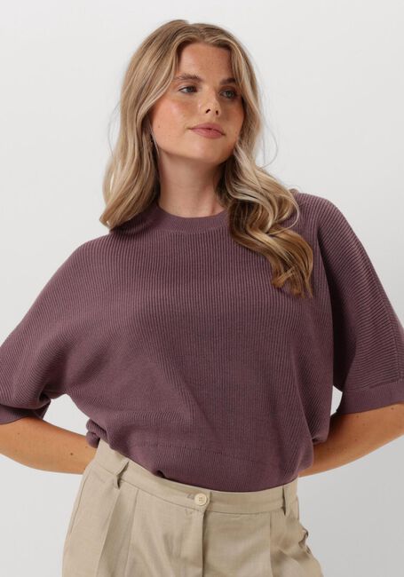 Paarse MSCH COPENHAGEN Trui MSCHAMARI RACHELLE 2/4 PULLOVER - large