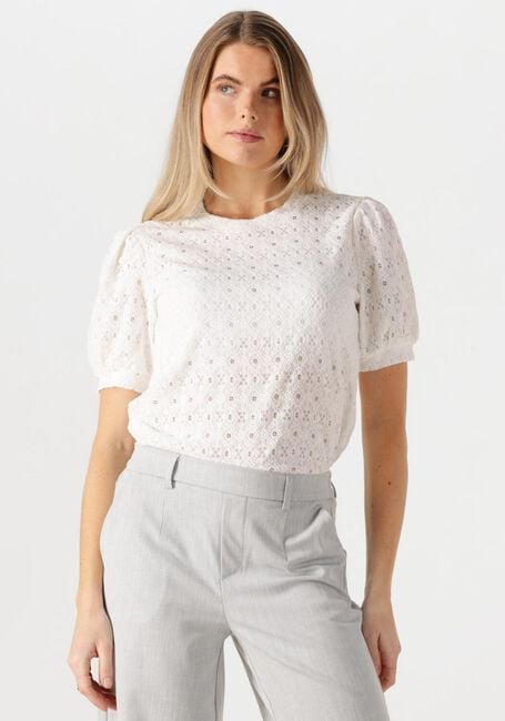 Witte OBJECT T-shirt OBJLAILA S/S RE TOP - large