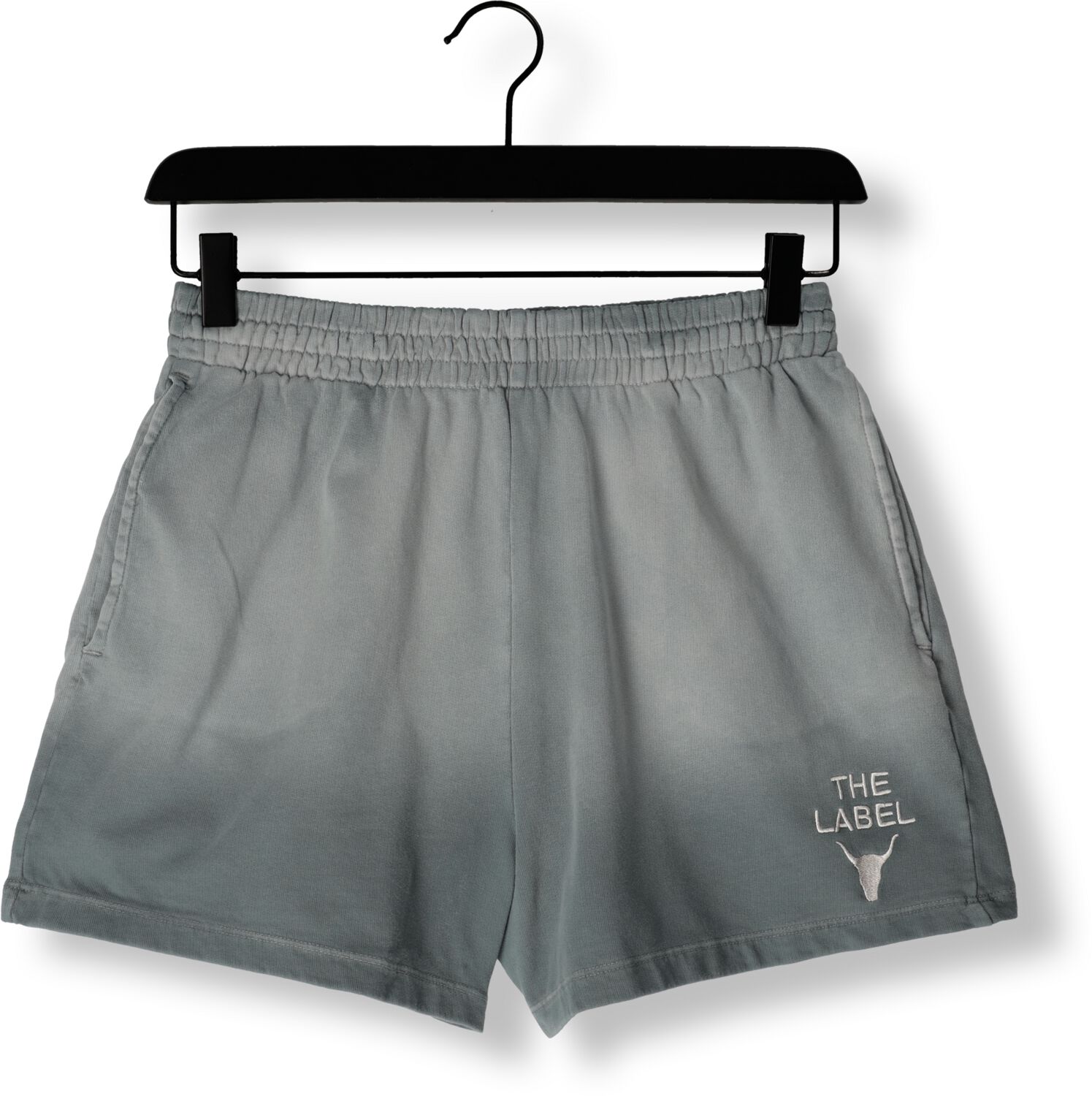 ALIX THE LABEL Dames Broeken Ladies Knitted Sprayed Sweat Shorts Grijs