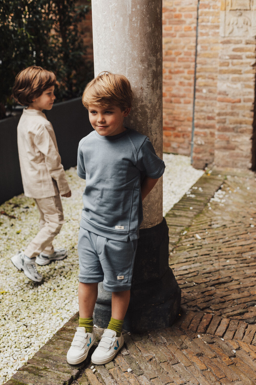 Grijze BAJE STUDIO Korte broek MINO - large