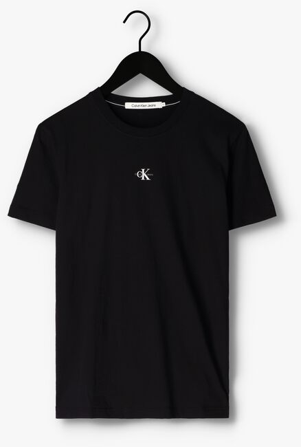 Zwarte CALVIN KLEIN T-shirt MICRO MONOLGO TEE - large