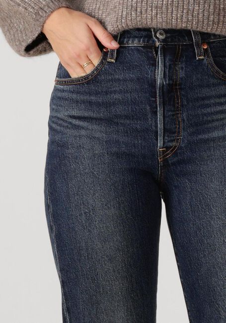 Donkerblauwe LEVI'S Straight leg jeans RIBCAGE FULL LENGHT APPLY NOW - large