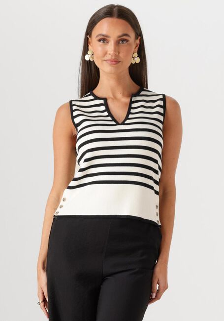 Witte OBJECT Top OBJVIVA RE S/L KNIT TOP 138 - large