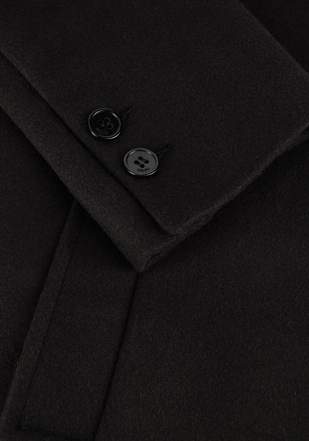 Zwarte LIU JO Mantel CAPPOTTO BASIC - large