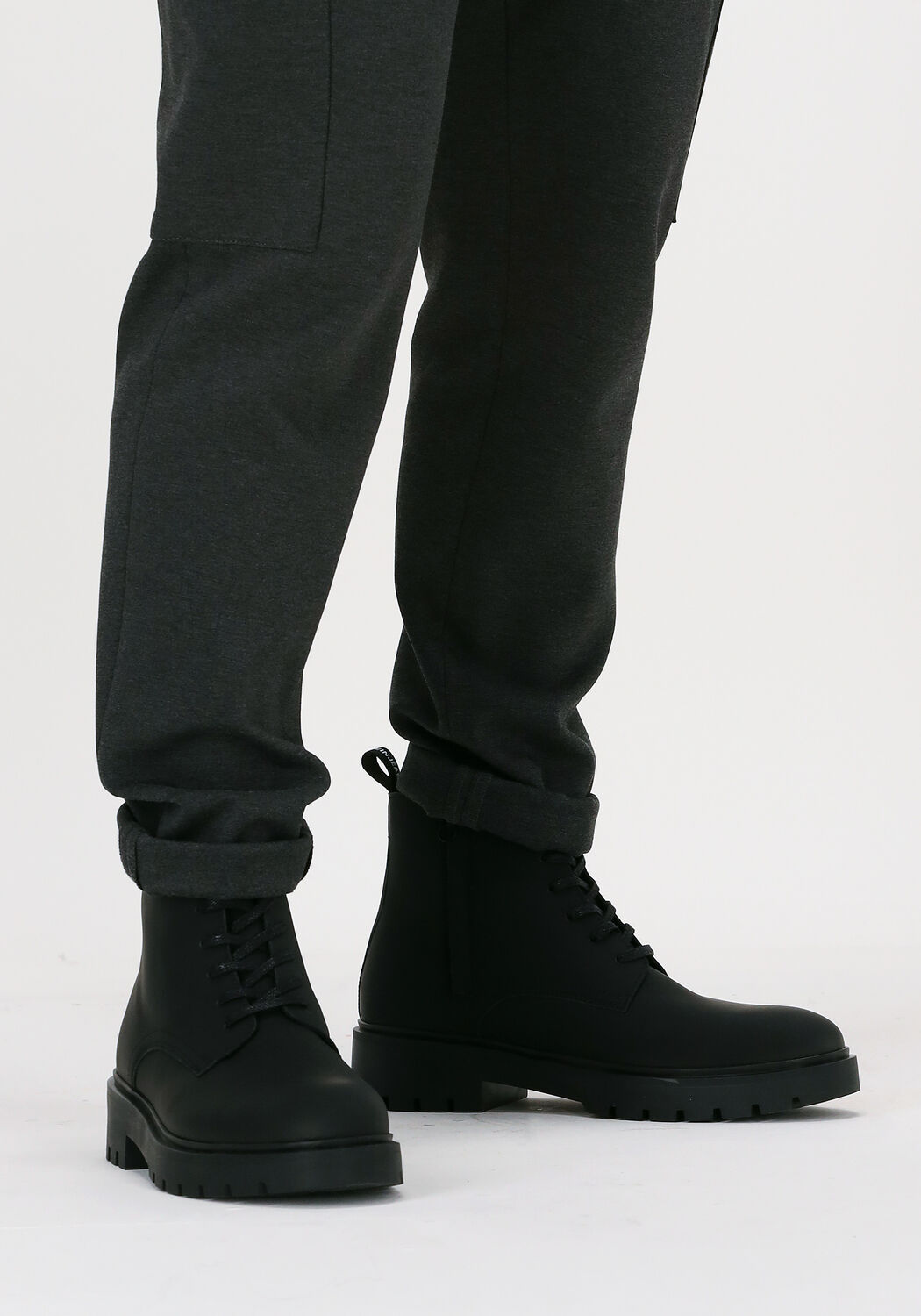 Zwarte CALVIN KLEIN Enkelboots DESERT LOW LACEUP - large