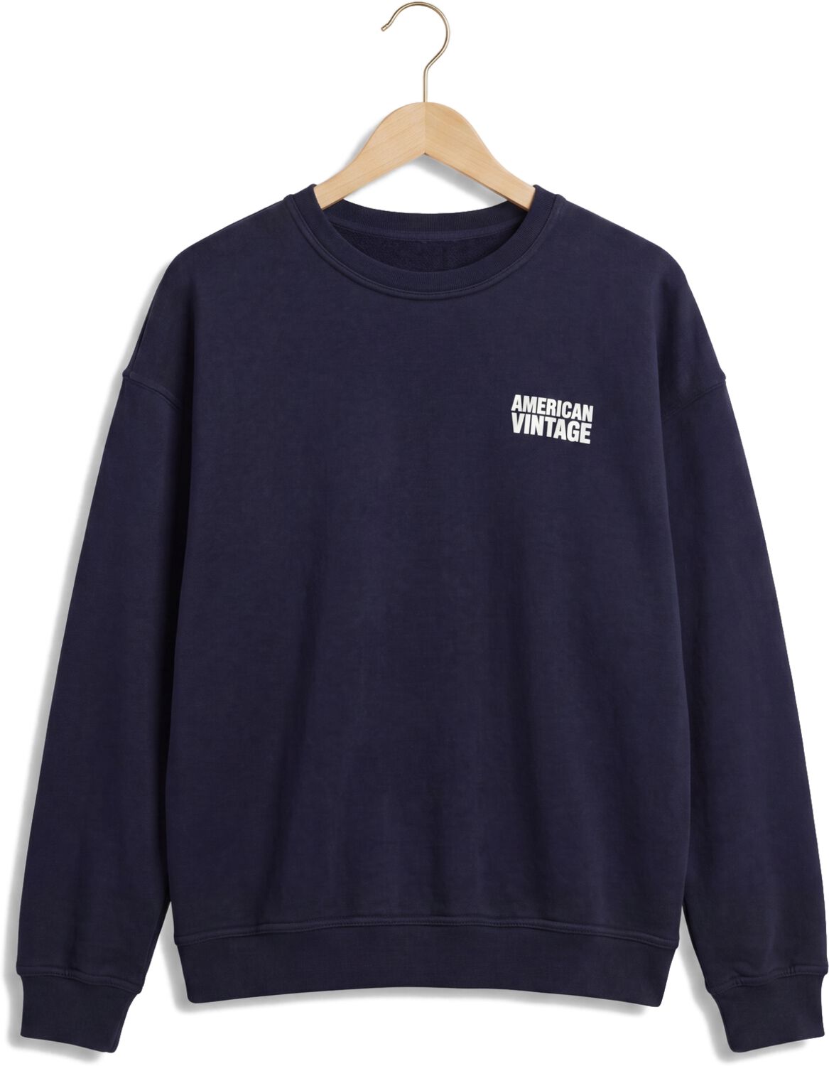 American vintage Heren Truien & Vesten Plizzy Crew - Donkerblauw, foto 2