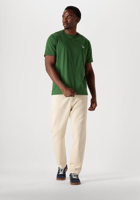Groene PS PAUL SMITH T-shirt MENS REG FIT T-SHIRT ZEBRA - large