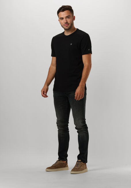 Zwarte CAST IRON T-shirt SHORT SLEEVE R-NECK ESSENTIAL COTTON - large