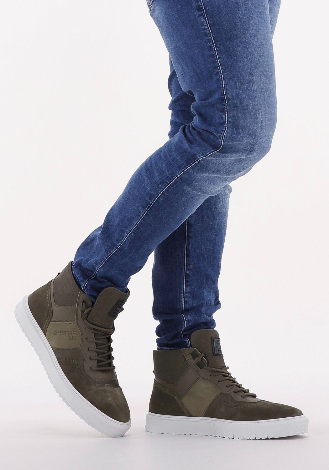groene g star raw hoge sneaker rocup ii mid lea m
