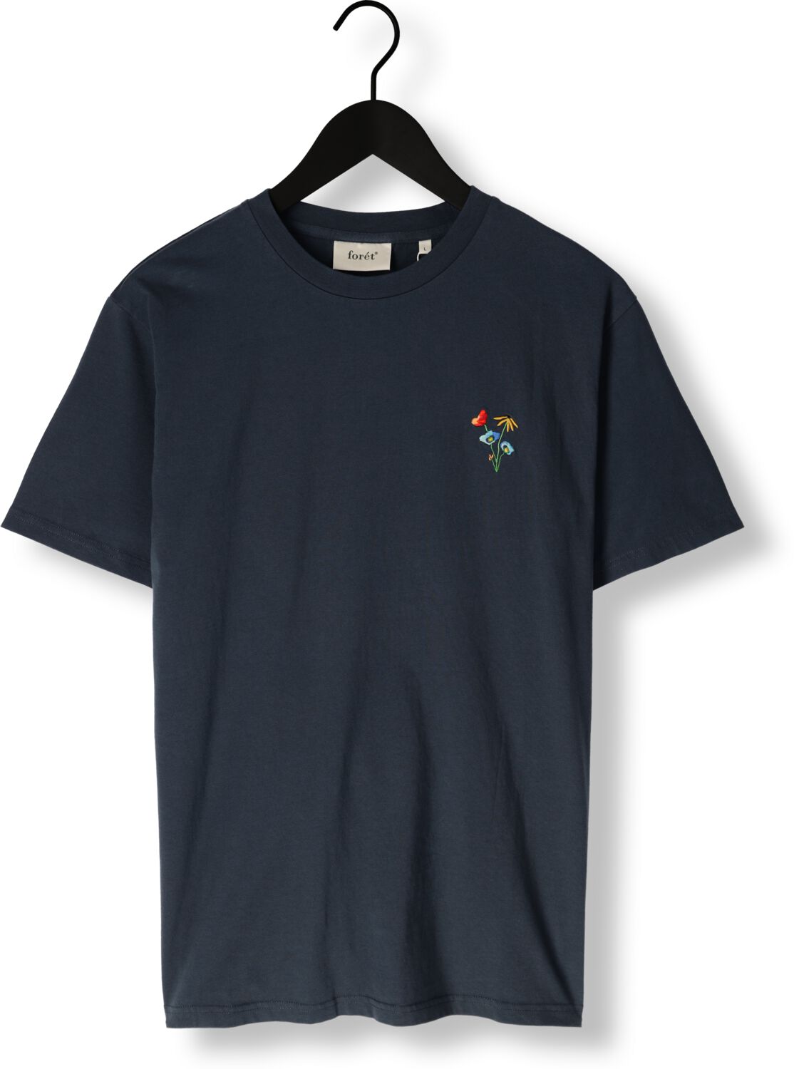 FORÉT Forét Heren Polo's & T-shirts Element T-shirt Donkerblauw