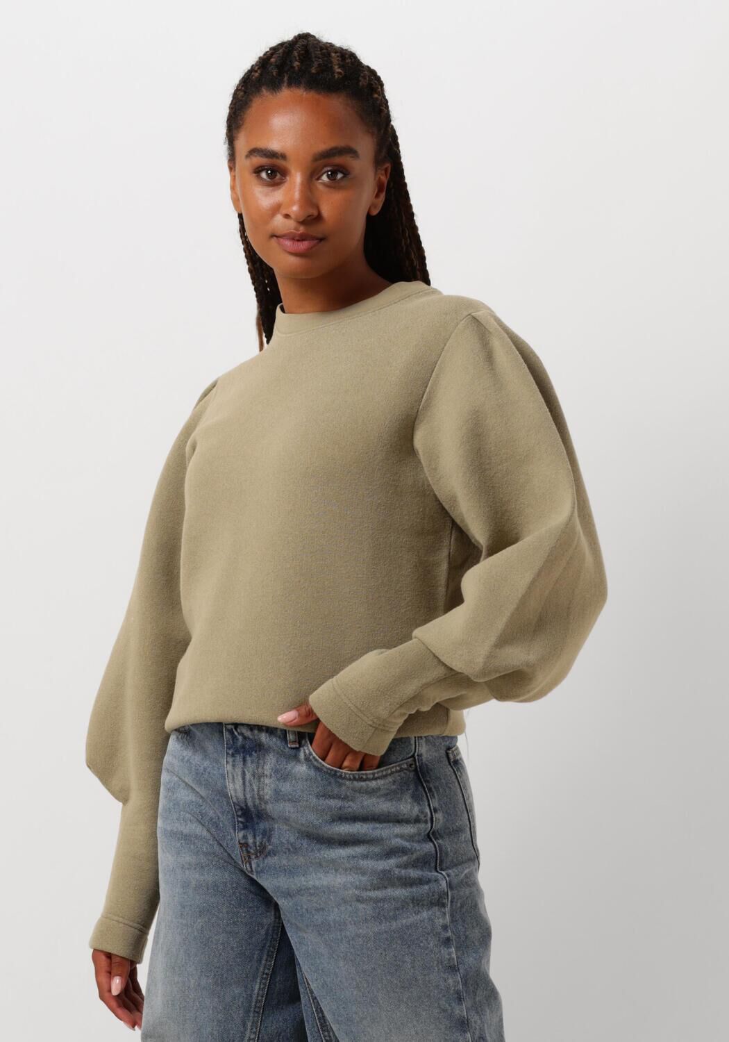 MOS MOSH Dames Truien & Vesten Tulic O-ls Sweatshirt Groen