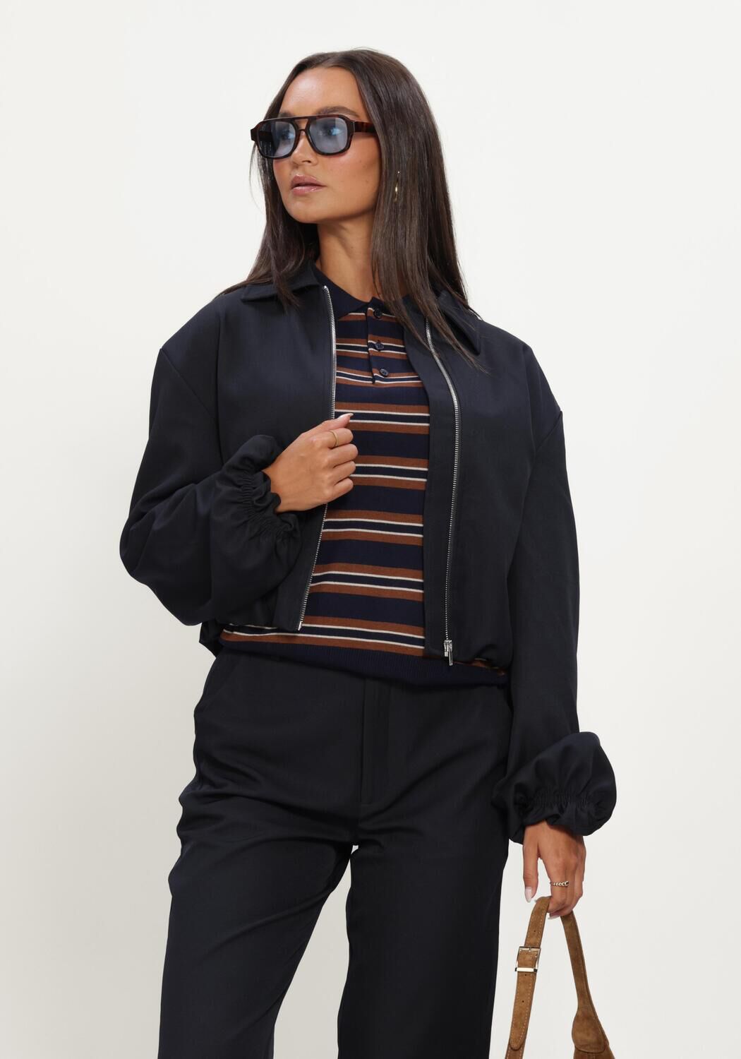 Donkerblauwe NOTRE-V Blazer NV-INETTE - large