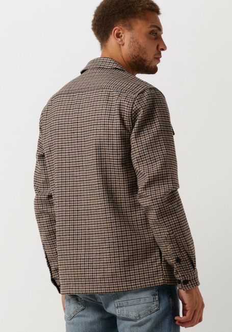 Donkerblauwe ANERKJENDT Overshirt AKSOLDADO CHECK OVERSHIRT - large