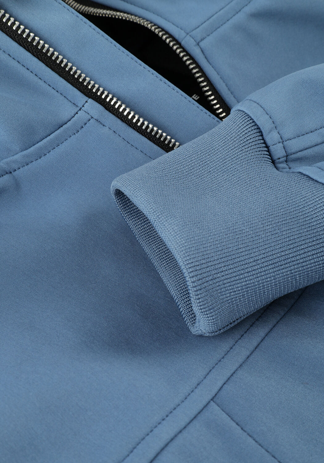 Blauwe PUREWHITE Jack SOFTSHELL JACKET WITH RUBBERBADGE AT SLEEVES - large