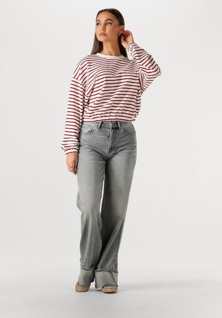 Roze CATWALK JUNKIE Truien/vesten STRIPED SWEATER WITH ELASTIC HEMS - large