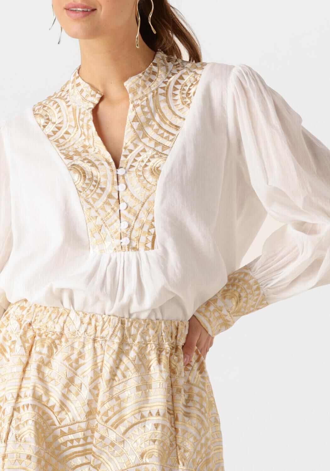 GREEK ARCHAIC KORI Dames Blouses 340452 Wit