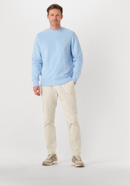 Lichtblauwe CALVIN KLEIN Trui CALVIN KLEIN LABEL CREW NECK - large