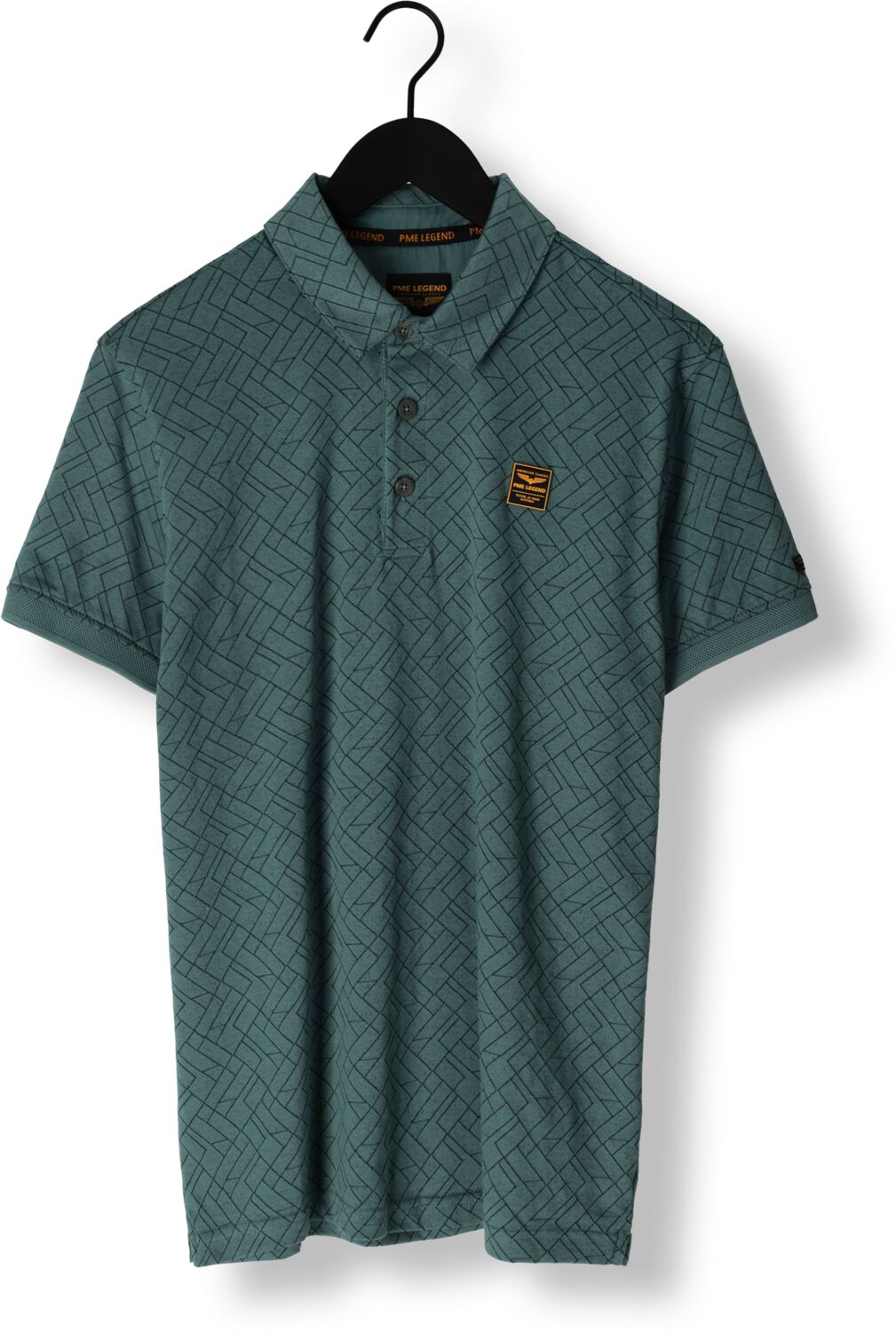 PME LEGEND Heren Polo's & T-shirts Short Sleeve Polo Jacquard Jersey Groen