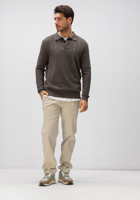 Olijf BUTCHER OF BLUE Trui RIPLEY POLO LS - large