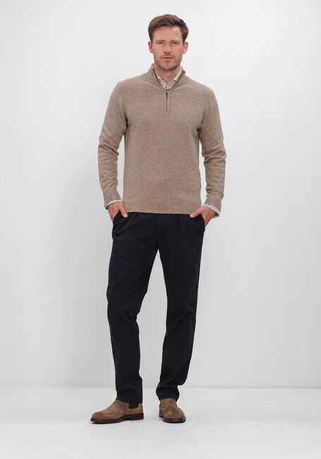 Beige PROFUOMO Trui PULLOVER HALF ZIP - large