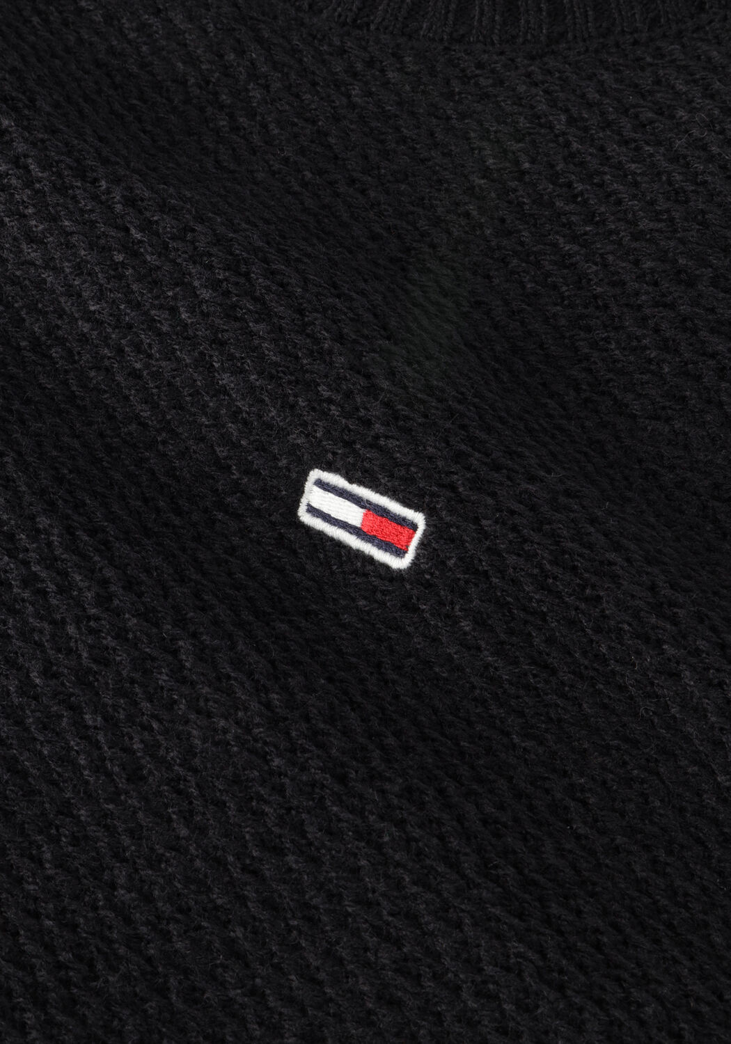 Zwarte TOMMY JEANS Trui TJM REGULAR STRUCTURED SWEATER - large