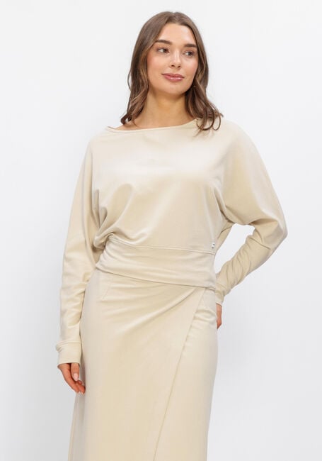 Beige PENN & INK Trui SWEATER - large