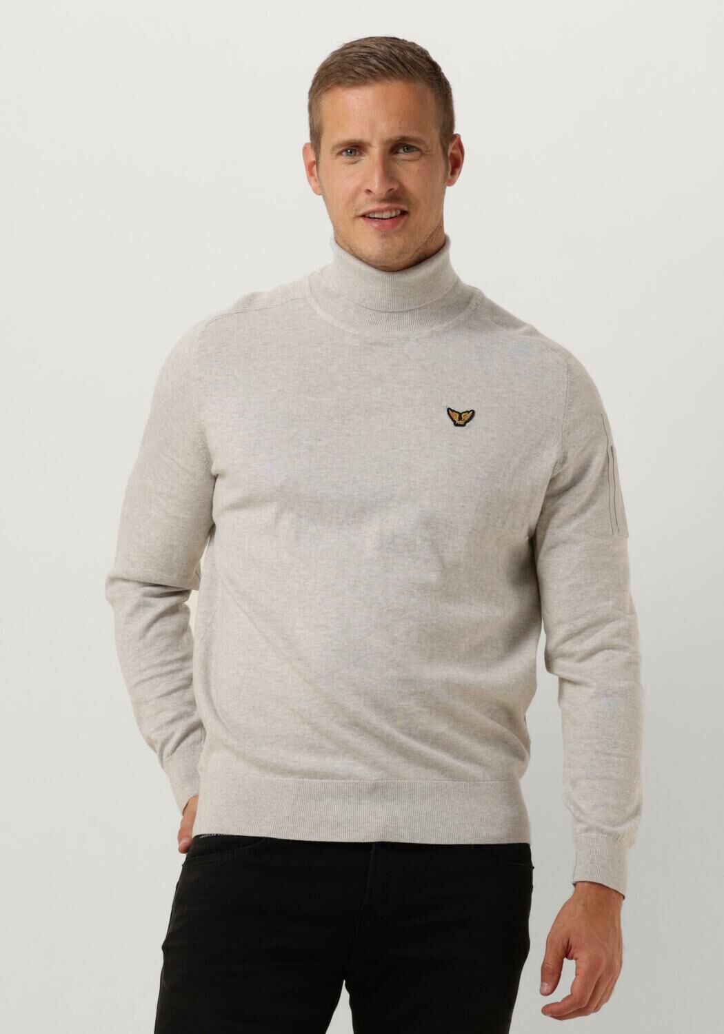 PME LEGEND Heren Truien & Vesten Turtleneck Cotton Elite Knit Lichtgrijs