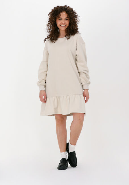 Beige JUST FEMALE Mini jurk PAISLEY SWEAT DRESS - large