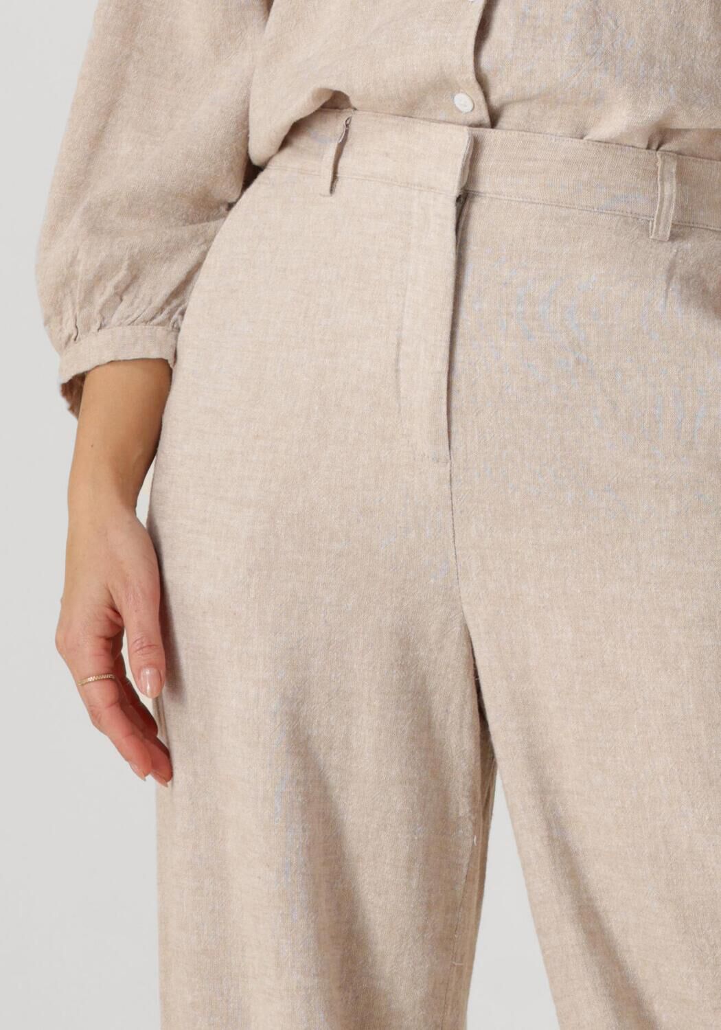 MSCH COPENHAGEN Dames Broeken Mschpennie Ginia Hw Pants Beige