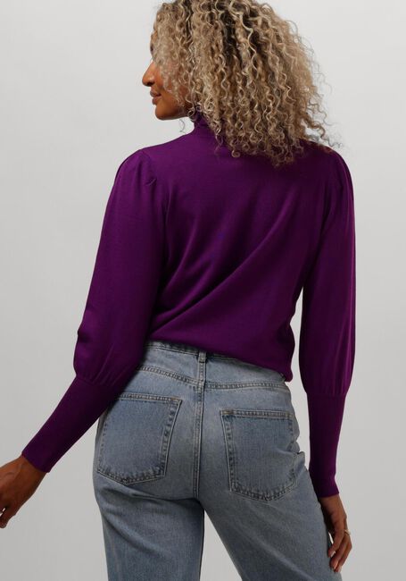 Paarse NOTRE-V Coltrui BASIC KNIT BLOUSE - large