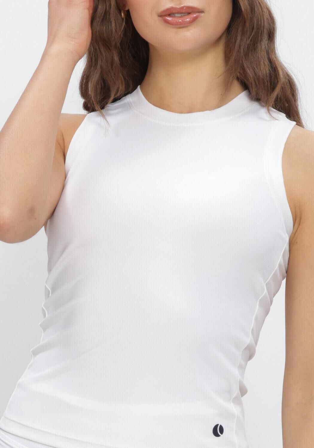 Witte BJORN BORG Sporttops ACE POCKET RIBBED TANK TOP - large