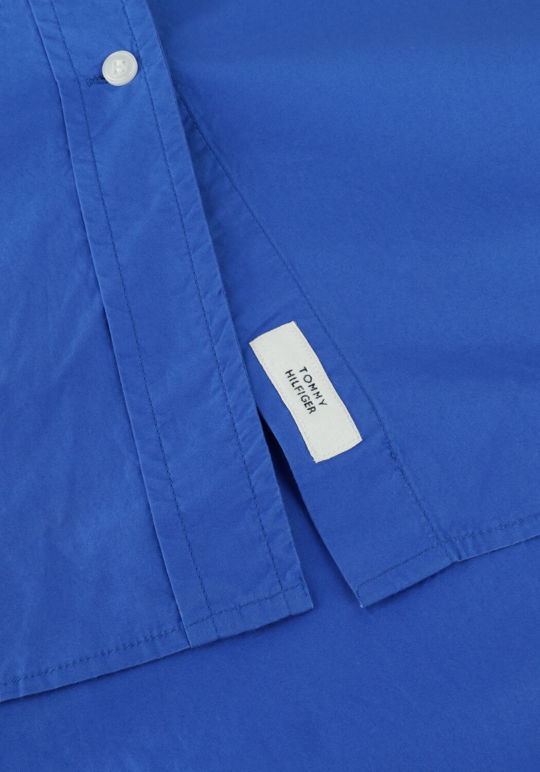 Blauwe TOMMY HILFIGER Blouses ORG CO SOLID RAGLAN SHIRT LS - large