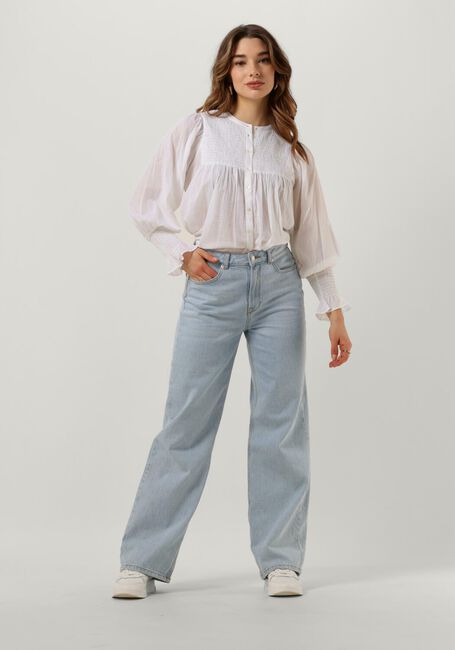 Witte ANTIK BATIK Blouses HITA SMOCKED - large