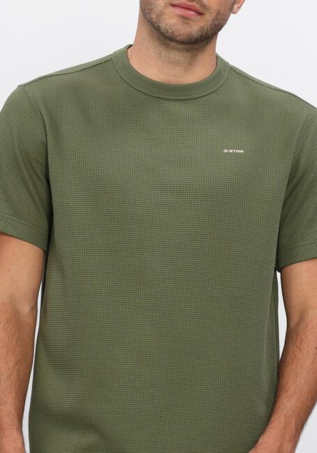 Groene G-STAR RAW T-shirt TRUE REGULAR STRUCTURED R T - large