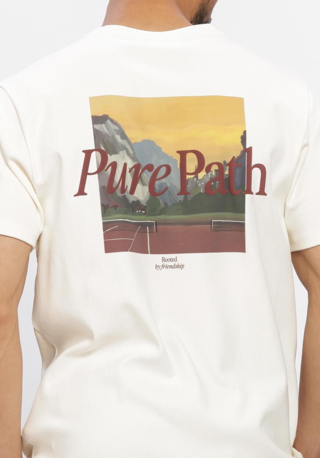 Ecru PURE PATH T-shirt LANDSCAPE - large