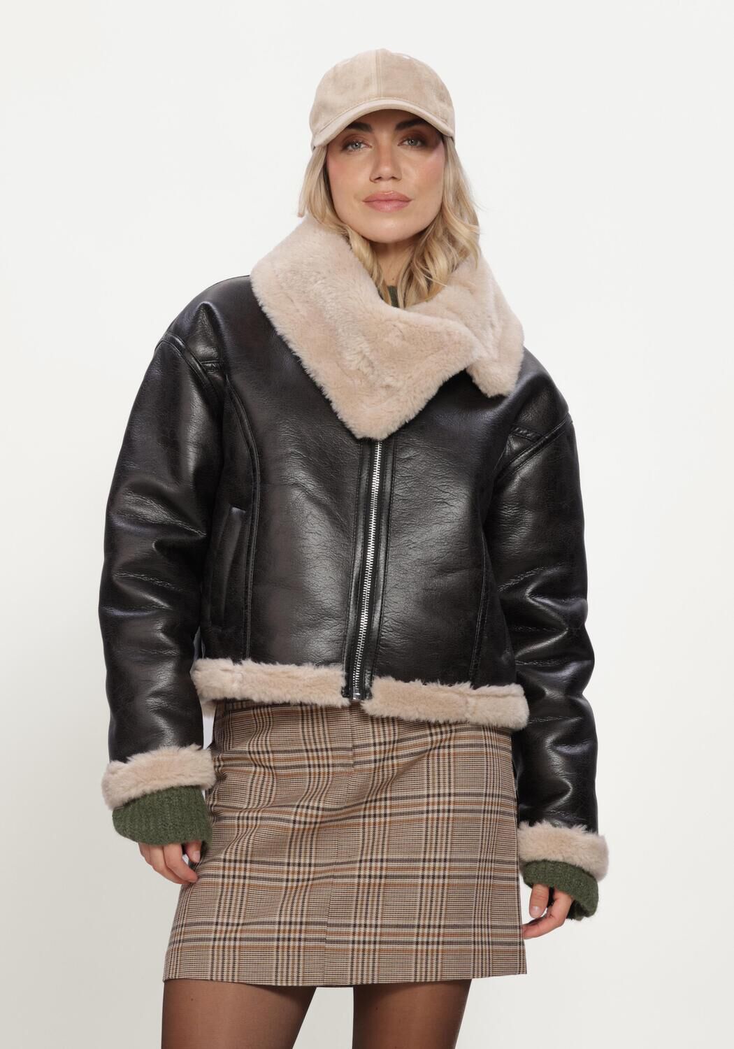 WITHBLACK Dames Jassen Wblpop Aviator Jacket Zwart