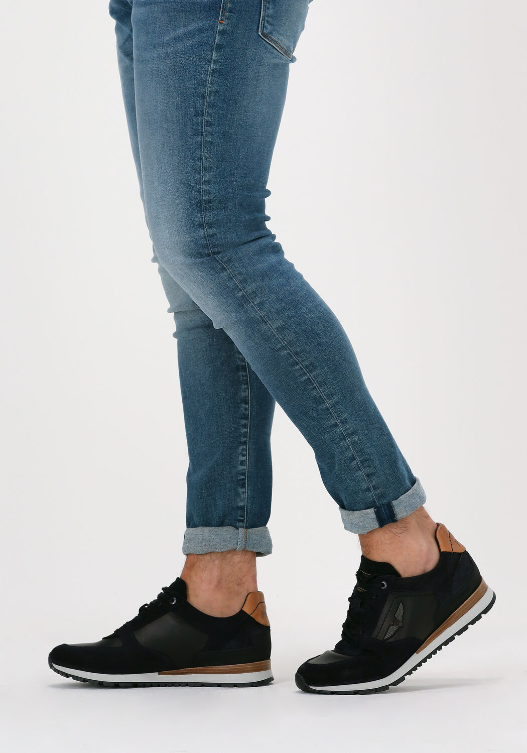 Blauwe PME LEGEND Lage sneakers LOCKPLATE - large