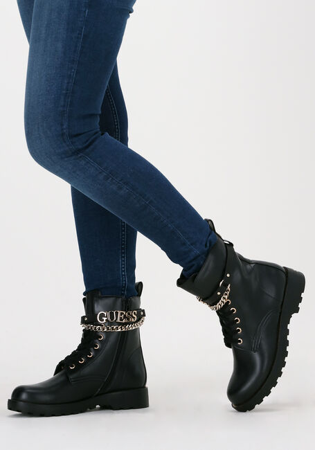 Zwarte GUESS Veterboots NINA Zwarte GUESS Veterboots NINA - large