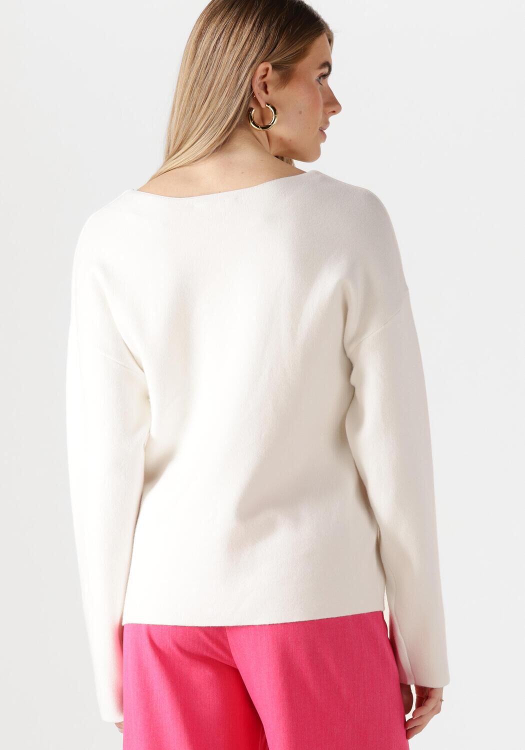 OBJECT Dames Truien & Vesten Objreynard V-neck Pullover Wit
