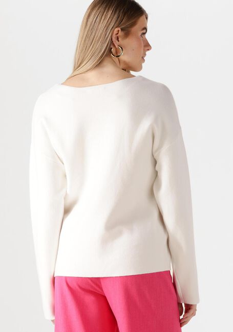 Witte OBJECT Trui OBJREYNARD V-NECK PULLOVER - large