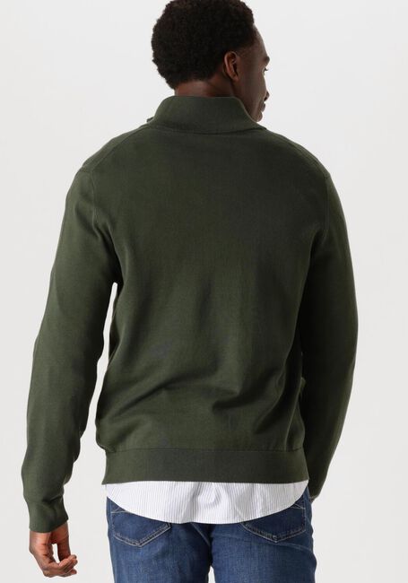 Groene PS PAUL SMITH Trui MENS SWEATER ZIP NECK ZEB BAD - large