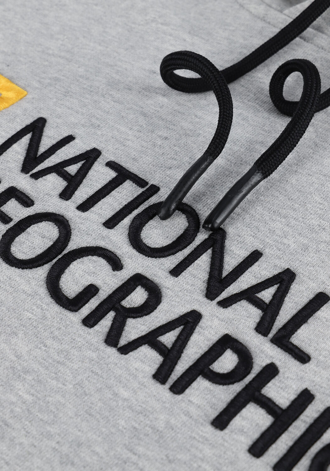 Lichtgrijze NATIONAL GEOGRAPHIC Sweater UNISEX HOODY WITH BIG LOGO - large