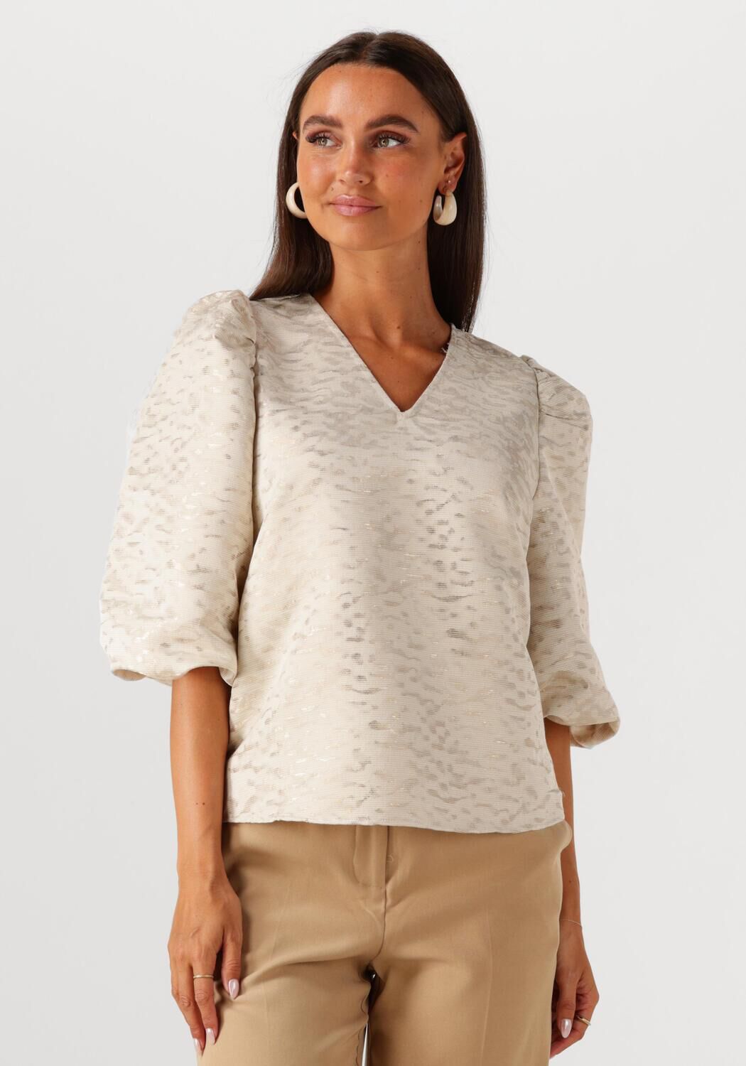 NUKUS Dames Tops & T-shirts Mirthe Top Ecru