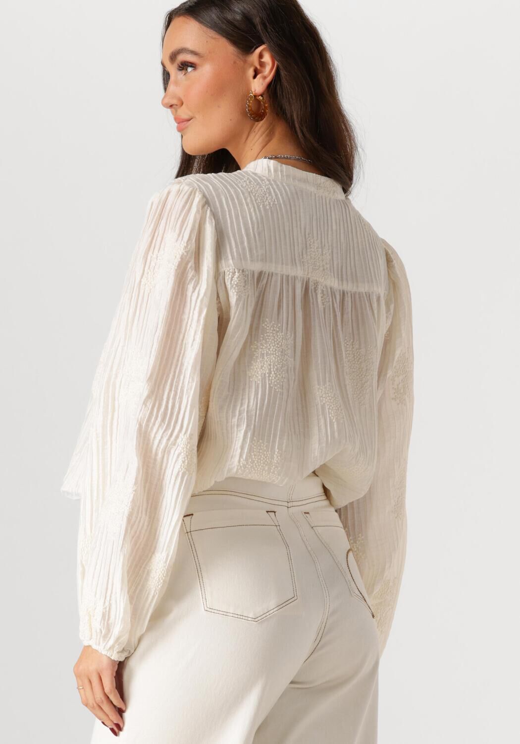 NUKUS Dames Blouses Daan Blouse Gebroken Wit