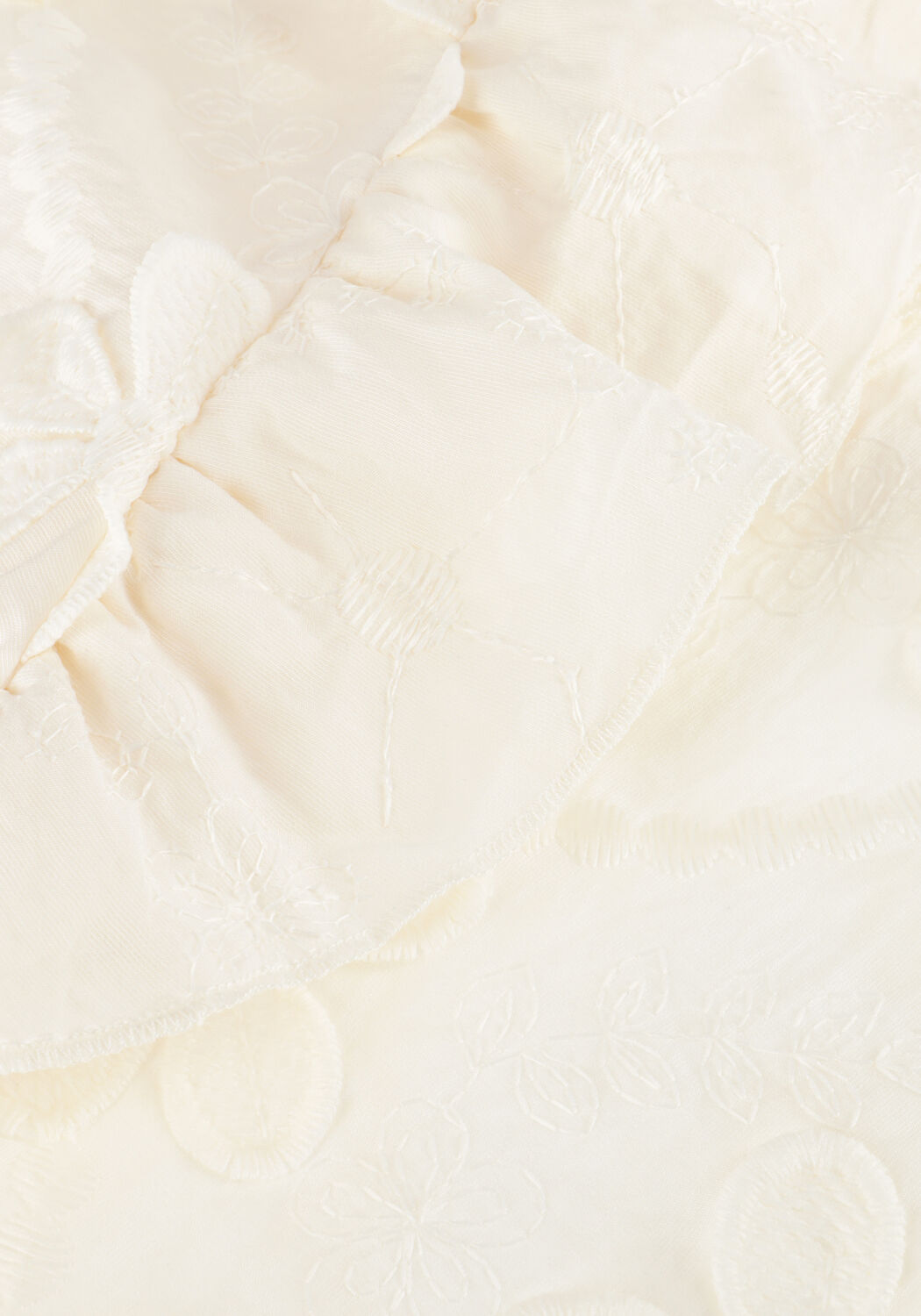 Witte AAIKO Blouses GEZANA EMBROIDERY VIS 671 - large