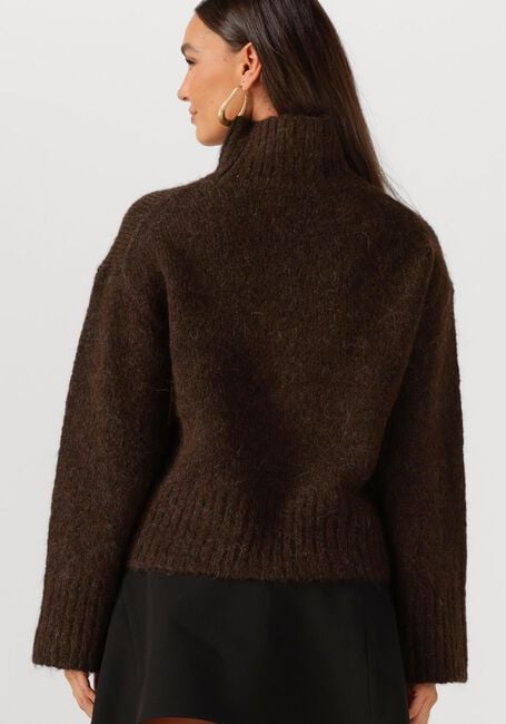 Bruine SELECTED WOMEN Trui SLFGABRIELLA LS KNIT HIGH NECK - large