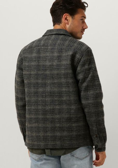 Donkergroene ANERKJENDT Overshirt AKLION CHECK OVERSHIRT - large