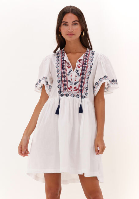 Witte LOLLYS LAUNDRY Mini jurk LANDONA - large