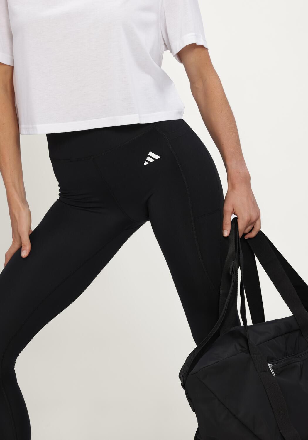 Zwarte ADIDAS Legging OPT ESS ST 1/1 - large